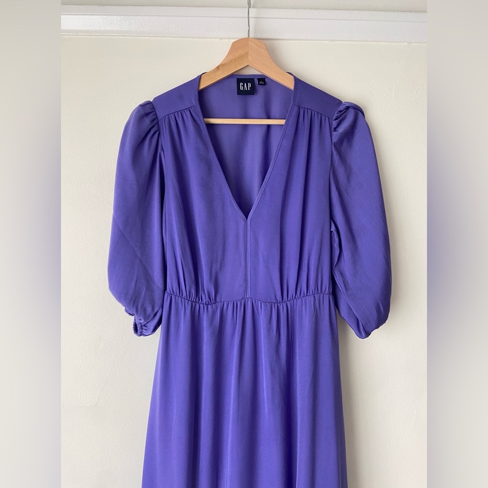 GAP ‘Blue Iris Blouson Maxi Dress’